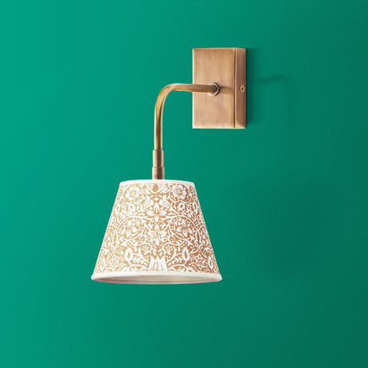 Matchbox rechargeable wall fitting in antique brass