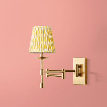 Three fold wall fitting in antique brass
