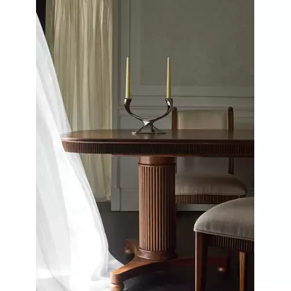 John Lewis Elder Rectangular 8-10 Seater Extending Dining Table, Walnut Finish Dark Brown | H77 x W100 x D200cm
