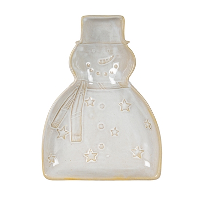 Alora Ceramic Snowman Dish