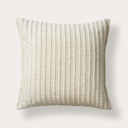 Bowen Hand Woven Natural Stripe Cushion 45x45cm - Home Accessories - The Cotswold Company
