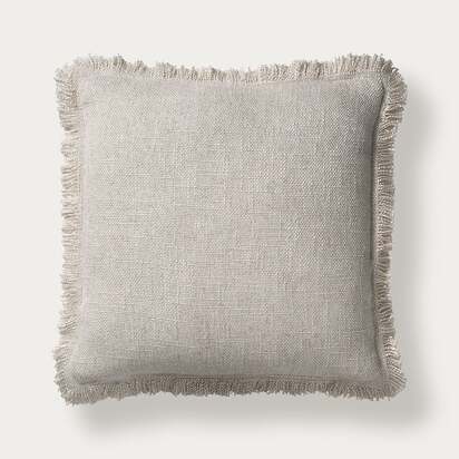 Kemble Fringed Cushion - Oatmeal - Home Accessories - The Cotswold Company