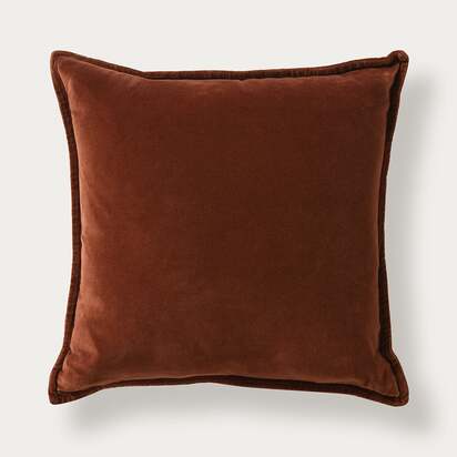 Velvet Brick Cushion - Home Accessories - The Cotswold Company