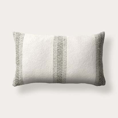 Digby Woven Green Stripe Cushion - Home Accessories - The Cotswold Company