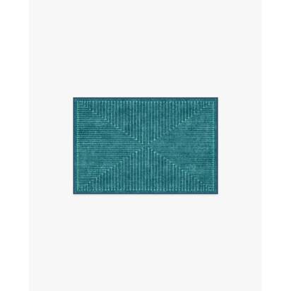 Inkdrop Blue & Teal Rug by Jonathan Adler - 60 x 90 cm - All-In-One Rug