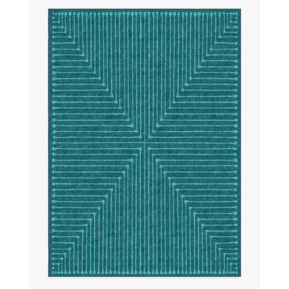 Inkdrop Blue & Teal Rug by Jonathan Adler - 305 x 425 cm - All-In-One Rug