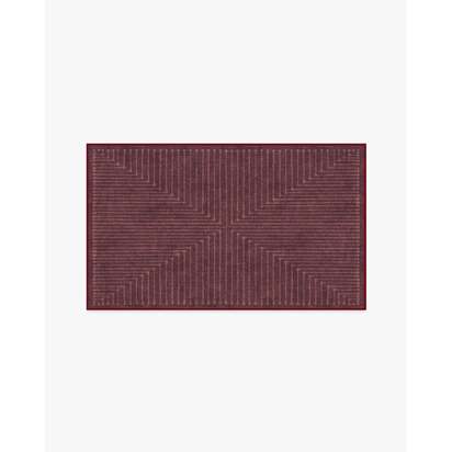 Inkdrop Burgundy Rug by Jonathan Adler - 90 x 150 cm - All-In-One Rug