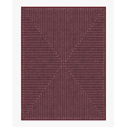 Inkdrop Burgundy Rug by Jonathan Adler - 275 x 365 cm - All-In-One Rug