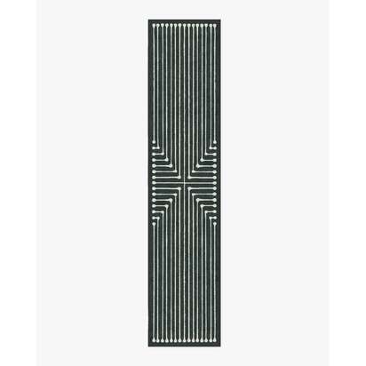 Inkdrop Charcoal Rug by Jonathan Adler - 75 x 365 cm - All-In-One Rug