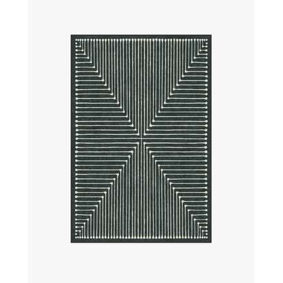 Inkdrop Charcoal Rug by Jonathan Adler - 120 x 185 cm - All-In-One Rug