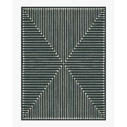 Inkdrop Charcoal Rug by Jonathan Adler - 275 x 365 cm - All-In-One Rug