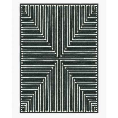 Inkdrop Charcoal Rug by Jonathan Adler - 305 x 425 cm - All-In-One Rug