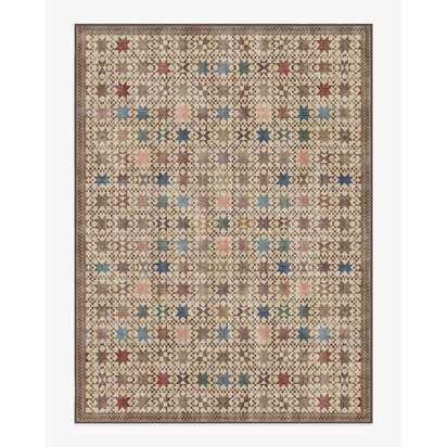 Calloway Brown Multicolour Flatwoven Rug - 275 x 365 cm - Rug + Pad System