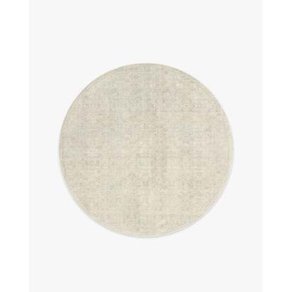 Sierra Ivory & Opal Flatwoven Rug - 185 Round cm - Rug + Pad System