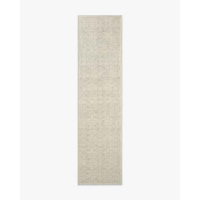 Sierra Ivory & Opal Flatwoven Rug - 75 x 215 cm - Rug + Cushioned Pad System