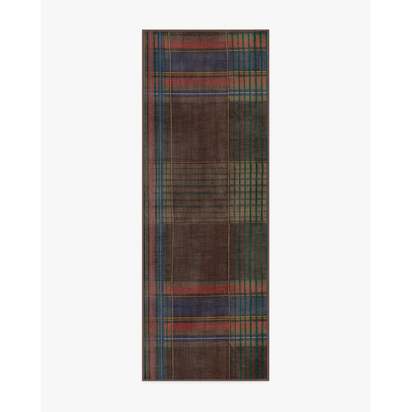 Emerson Brown Multicolour Flatwoven Rug - 150 x 215 cm - Rug + Pad System