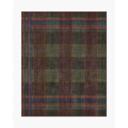 Emerson Brown Multicolour Flatwoven Rug - 245 x 305 cm - Rug + Pad System