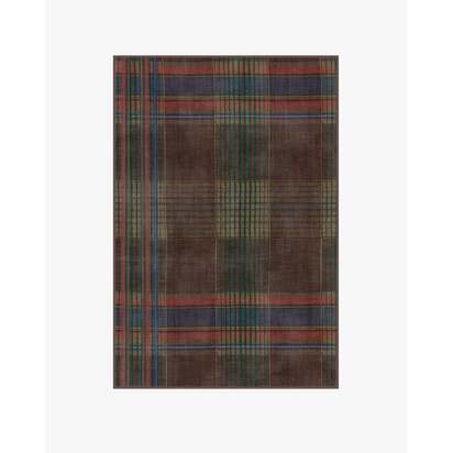 Emerson Brown Multicolour Flatwoven Rug - 120 x 185 cm - Rug + Cushioned Pad System
