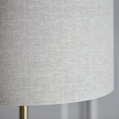 Highclere 1 Light Floor Lamp - Vintage Brass
