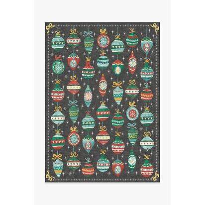 Festive Garland Multicolour Flatwoven Rug - 150 x 215 cm - Rug + Cushioned Pad System