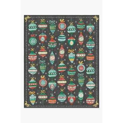 Festive Garland Multicolour Flatwoven Rug - 245 x 305 cm - Rug + Cushioned Pad System