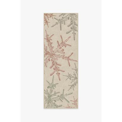 Snowflake Creme Flatwoven Rug - 75 x 215 cm - Rug + Cushioned Pad System