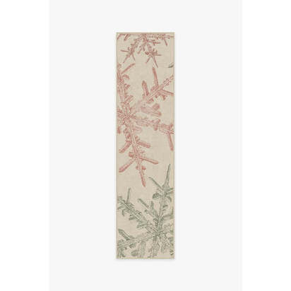 Snowflake Creme Flatwoven Rug - 75 x 305 cm - Rug + Cushioned Pad System