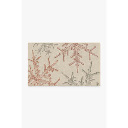 Snowflake Creme Flatwoven Rug - 90 x 150 cm - Rug + Cushioned Pad System