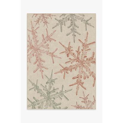 Snowflake Creme Flatwoven Rug - 150 x 215 cm - Rug + Cushioned Pad System