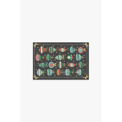 Festive Garland Multicolour Flatwoven Rug - 60 x 90 cm - Rug + Cushioned Pad System