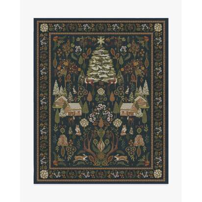 Juniper Midnight Blue Flatwoven Rug - 245 x 305 cm - Rug + Cushioned Pad System