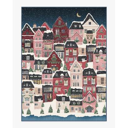 Noelle Village Midnight Flatwoven Rug - 275 x 365 cm - Rug + Cushioned Pad System