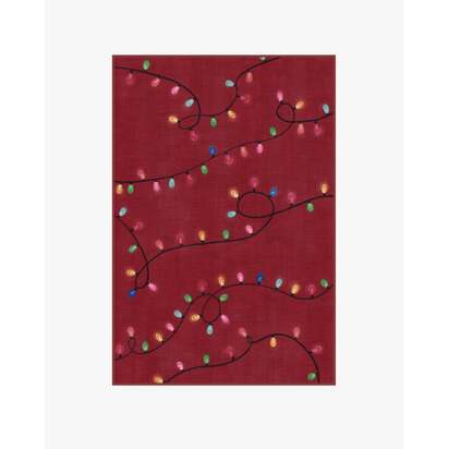 Let It Glow Red Flatwoven Rug - 275 x 365 cm - Rug + Cushioned Pad System
