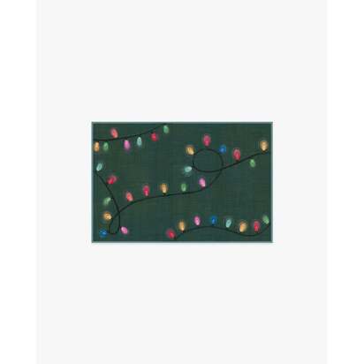 Let It Glow Green Flatwoven Rug - 60 x 90 cm - Rug + Pad System