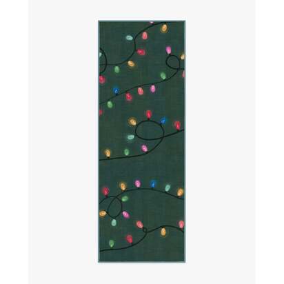 Let It Glow Green Flatwoven Rug - 75 x 215 cm - Rug + Pad System