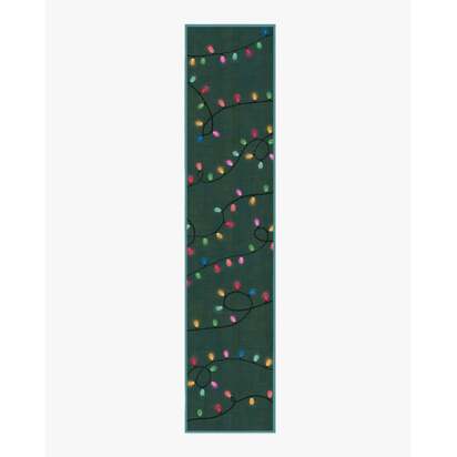 Let It Glow Green Flatwoven Rug - 75 x 365 cm - Rug + Pad System