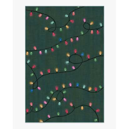 Let It Glow Green Flatwoven Rug - 185 x 275 cm - Rug + Pad System