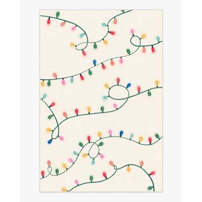 Let It Glow Cream Multicolour Flatwoven Rug - 200 x 290 cm - Rug + Cushioned Pad System
