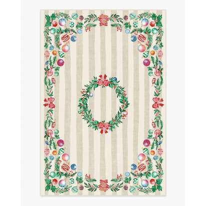 Lydia Garland Cream Multicolour Flatwoven Rug - 200 x 290 cm - Rug + Pad System