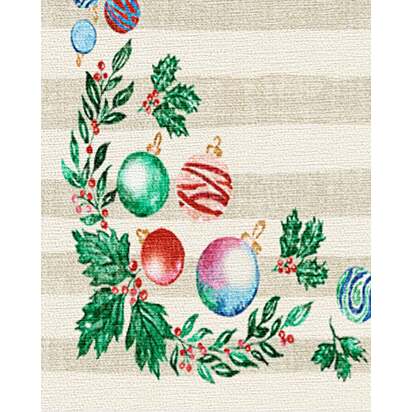 Lydia Garland Cream Multicolour Flatwoven Rug - 245 Round cm - Rug + Cushioned Pad System