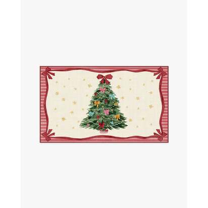 Bella Bows Multicolour Flatwoven Rug - 90 x 150 cm - Rug + Cushioned Pad System
