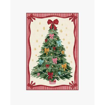 Bella Bows Multicolour Flatwoven Rug - 120 x 185 cm - Rug + Cushioned Pad System