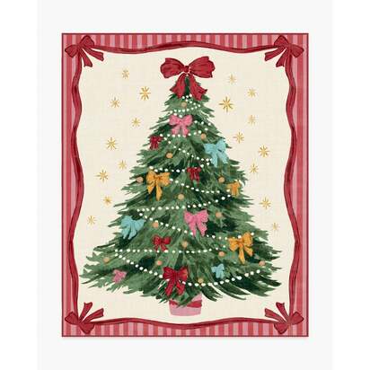 Bella Bows Multicolour Flatwoven Rug - 245 x 305 cm - Rug + Cushioned Pad System