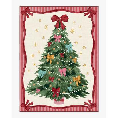 Bella Bows Multicolour Flatwoven Rug - 275 x 365 cm - Rug + Cushioned Pad System
