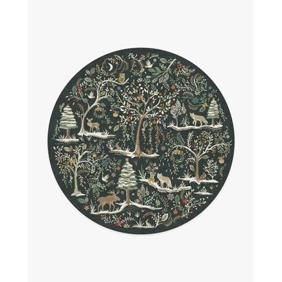 Elwood Soft Charcoal Rug - 245 Round cm - All-In-One Rug
