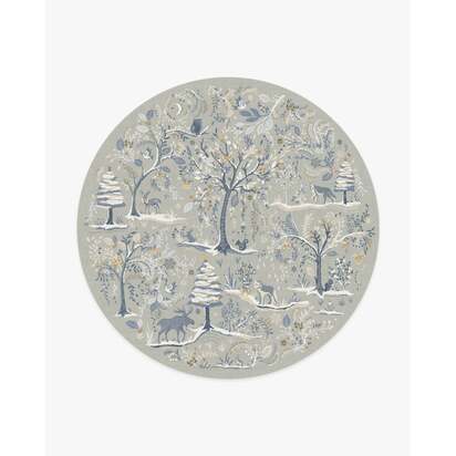 Elwood Silver Rug - 245 Round cm - All-In-One Rug