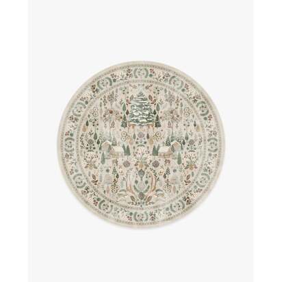 Juniper Neutral Multicolour Rug - 185 Round cm - All-In-One Rug