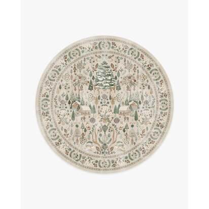 Juniper Neutral Multicolour Rug - 245 Round cm - All-In-One Rug