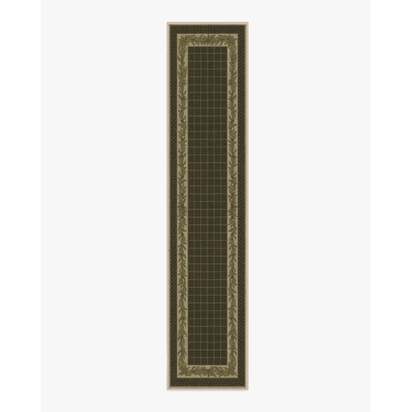 Pine Border Dark Olive Rug - 75 x 365 cm - All-In-One Rug