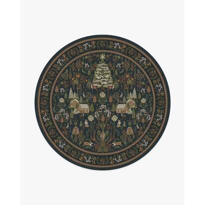 Juniper Midnight Blue Rug - 245 Round cm - All-In-One Rug